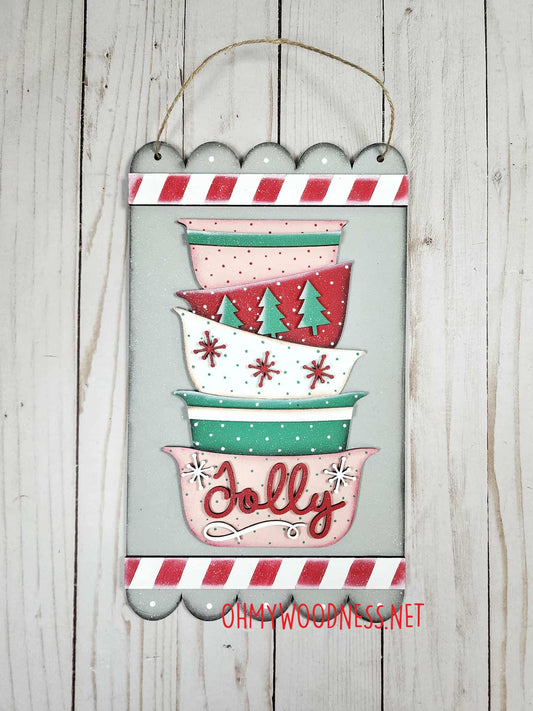 Baking Spirits Bright Door Hanger - 10.5 inches - DIY