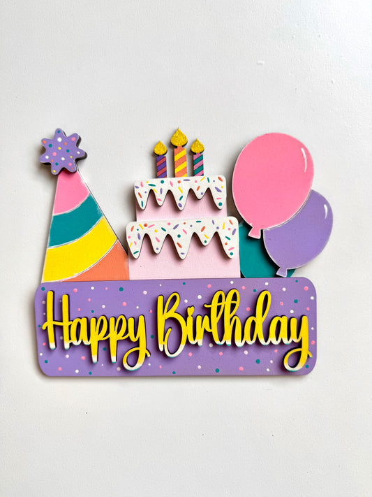 Happy Birthday Insert for Breadboard