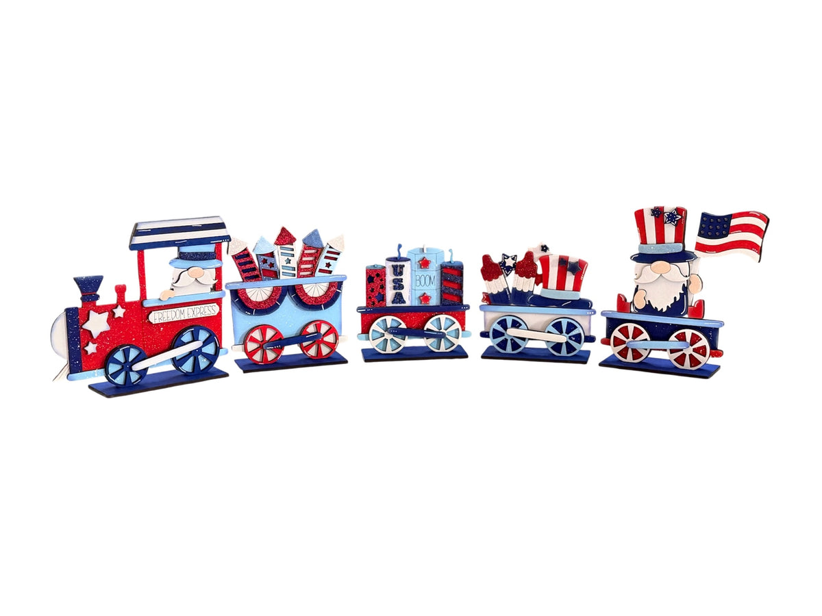 Red White & Blue DIY Train Kit
