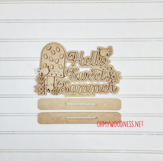 Watermelon Word Art Shelf Sitter - DIY