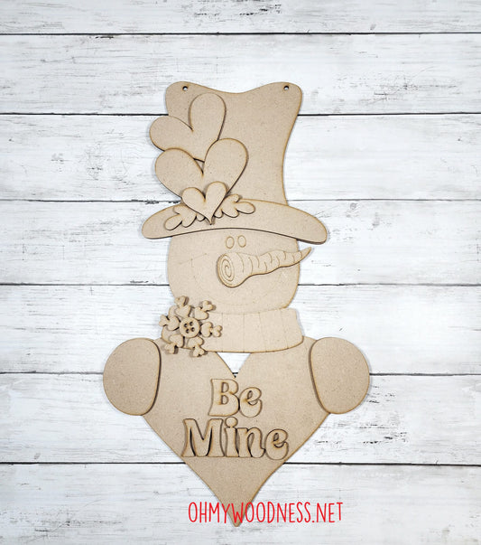 Snowman Door Hanger - DIY