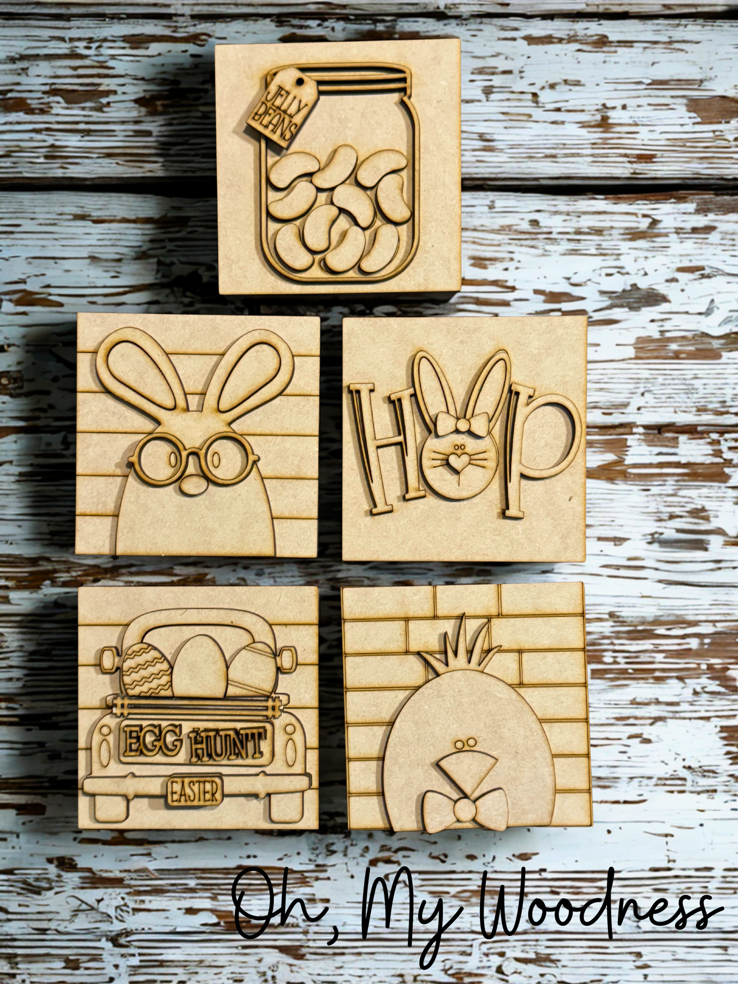 Easter square tiles
