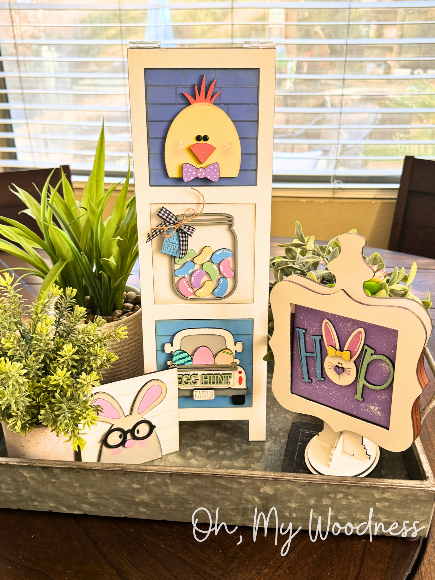 Easter square tiles
