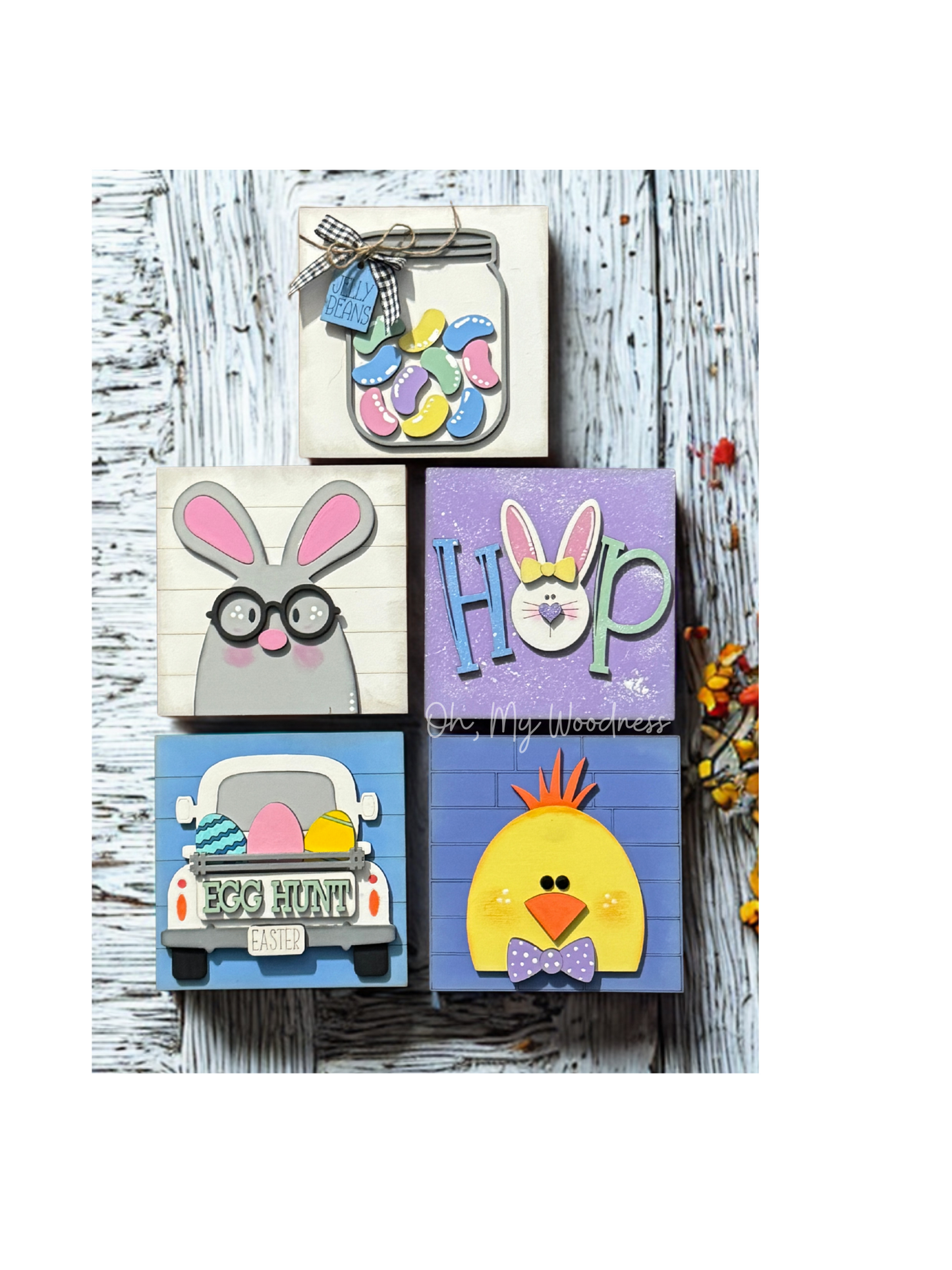 Easter square tiles
