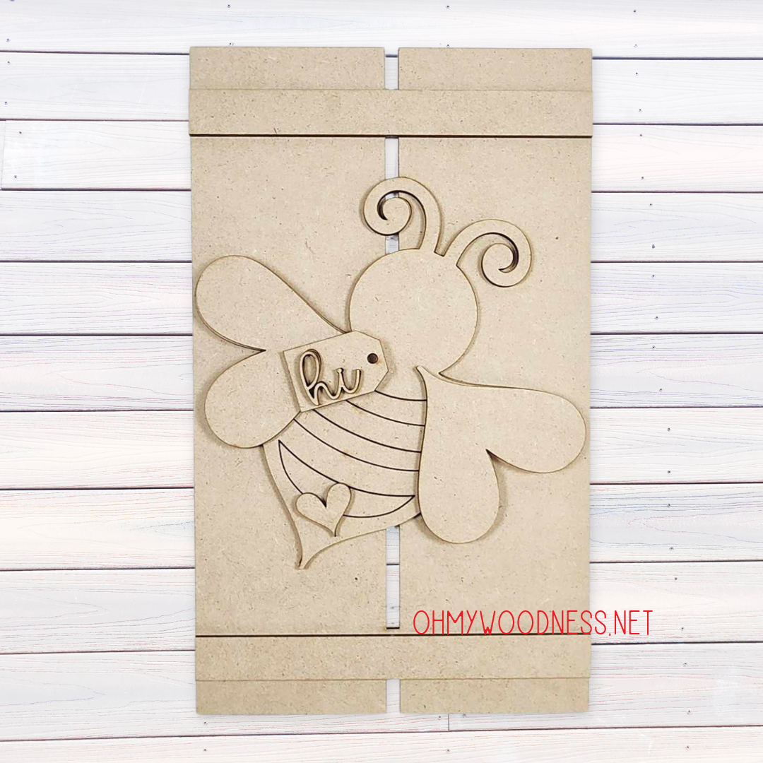 Honey Bee Pallet Shelf Sitter - DIY