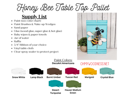 Honey Bee Pallet Shelf Sitter - DIY