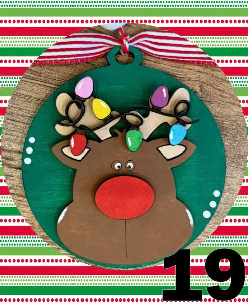 Reindeer Round DIY Ornament Kit