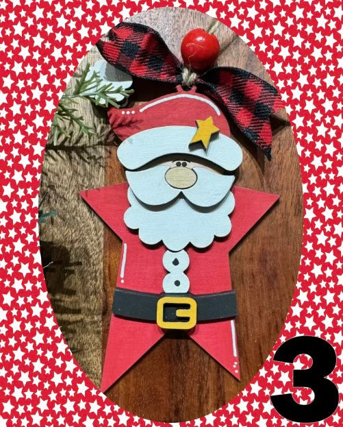Santa Star DIY Ornament Kit