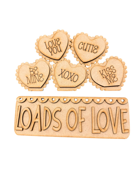 Conversations Hearts Breadboard Insert