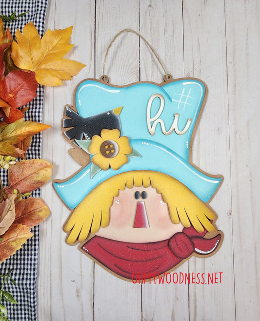 Harvest Scarecrow Door Hanger - DIY