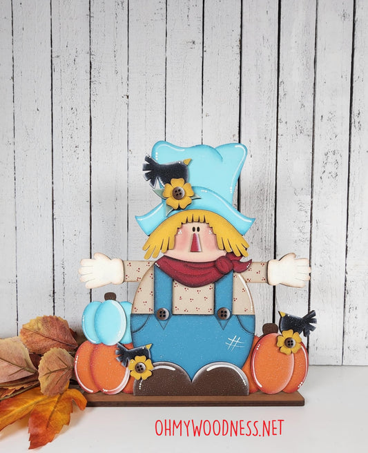Harvest Scarecrow Shelf Sitter - DIY