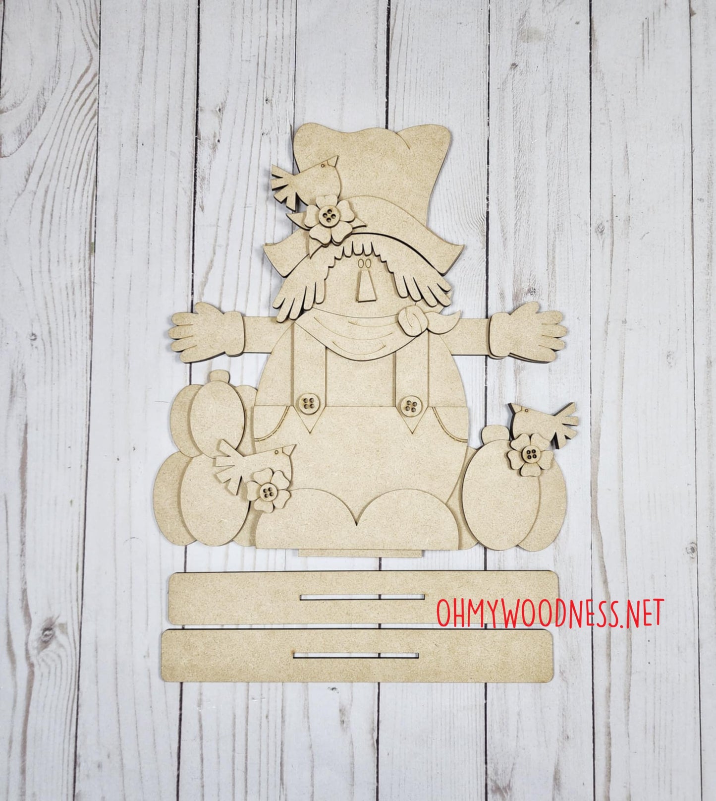 Harvest Scarecrow Shelf Sitter - DIY