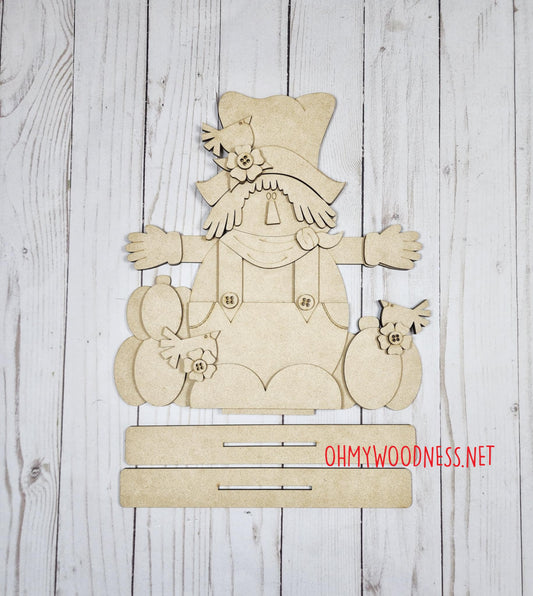 Harvest Scarecrow Shelf Sitter - DIY