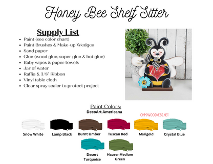 Honey Bee Shelf Sitter - DIY