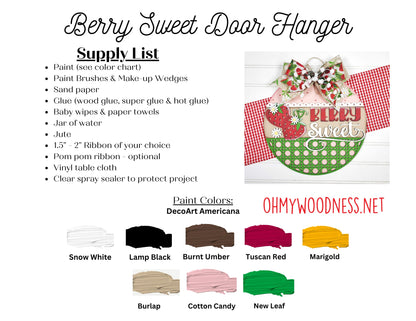 Berry Sweet round - DIY