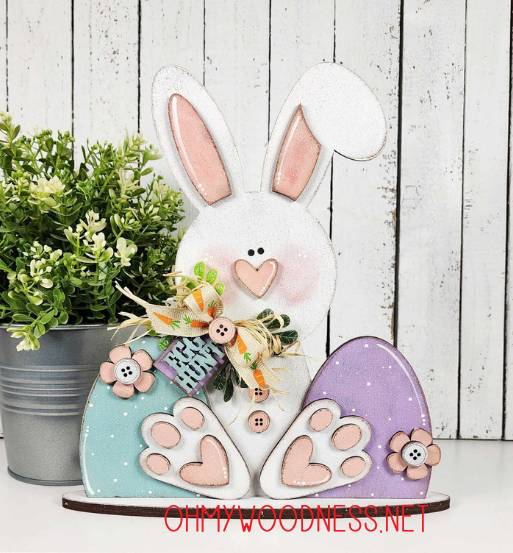 Prim Bunny Shelf Sitter - DIY