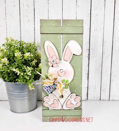 Bunny Pallet Shelf Sitter - DIY