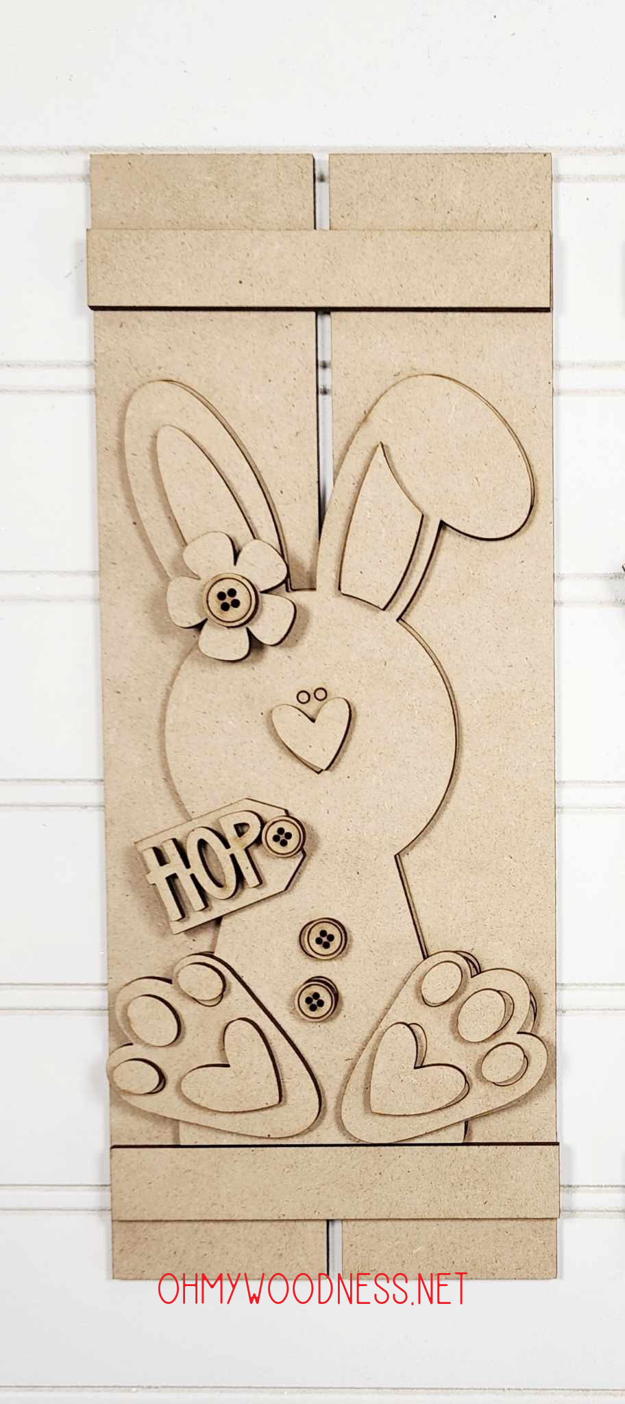 Bunny Pallet Shelf Sitter - DIY