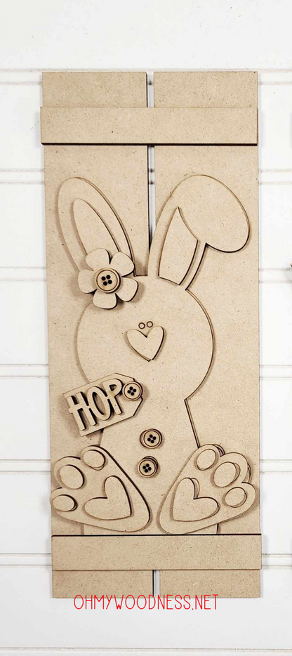 Bunny Pallet Shelf Sitter - DIY