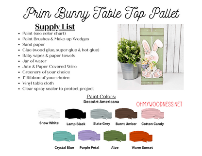 Bunny Pallet Shelf Sitter - DIY