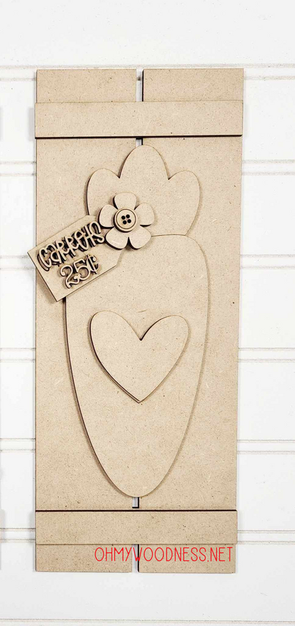 Carrot Pallet Shelf Sitter - DIY