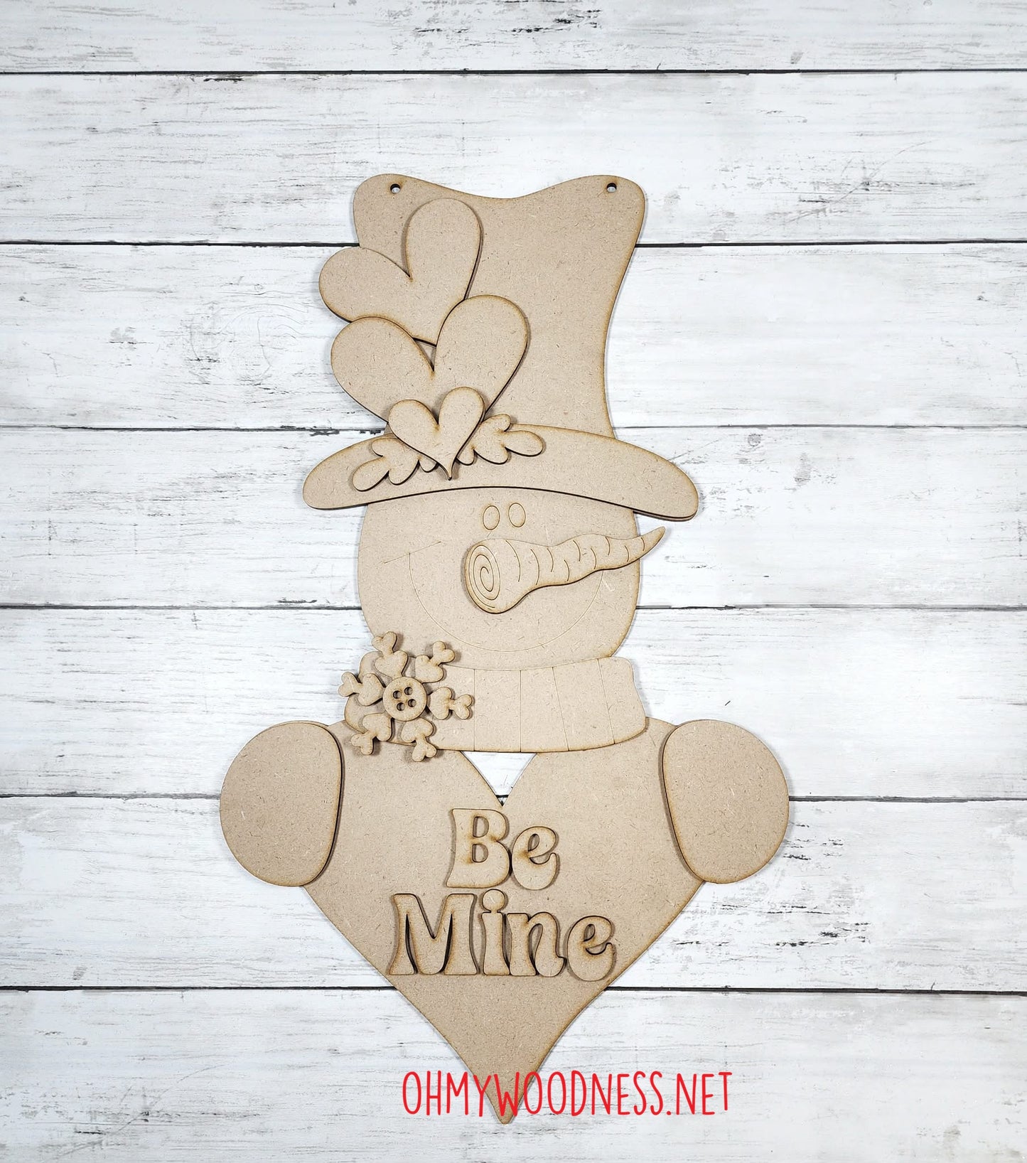 Snowman Door Hanger - DIY