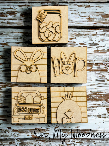 Easter square tiles