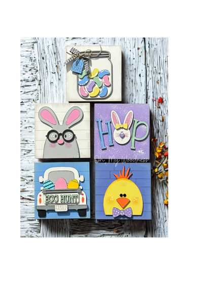 Easter square tiles