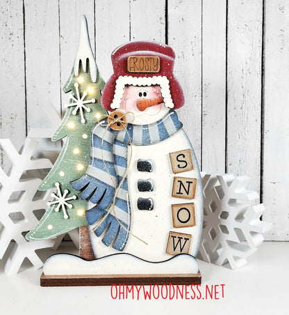 Frosty Snowman Shelf Sitter - DIY
