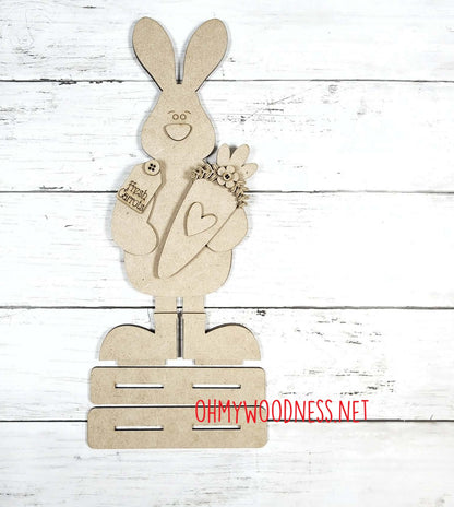Carrot Bunny Shelf Sitter - DIY