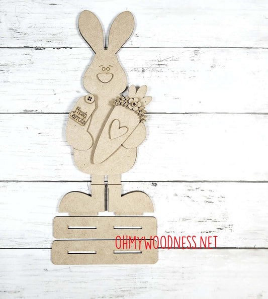 Carrot Bunny Shelf Sitter - DIY