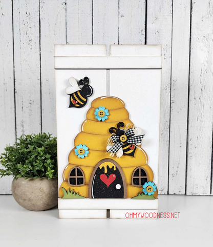 Honey Hive Pallet Shelf Sitter - DIY