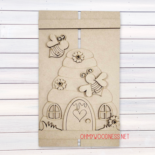 Honey Hive Pallet Shelf Sitter - DIY