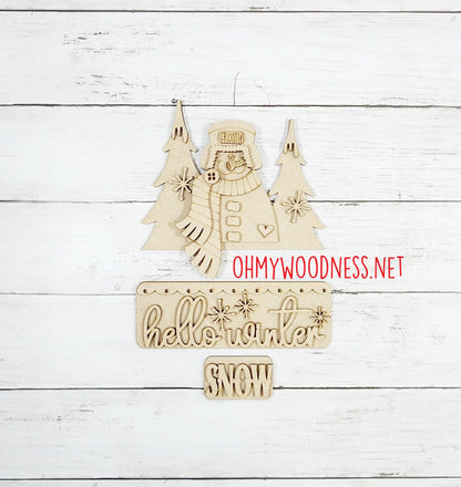 Welcome Winter Breadboard/Truck Insert