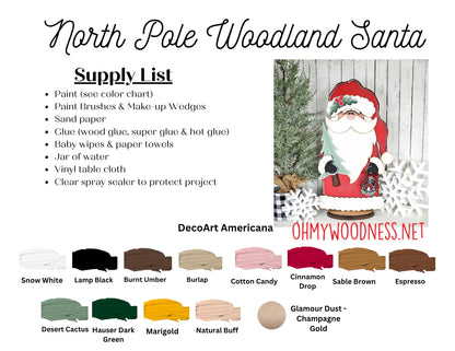 Woodland Santa Shelf Sitter - DIY