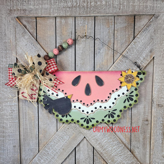 Watermelon slice - 11 inches - DIY